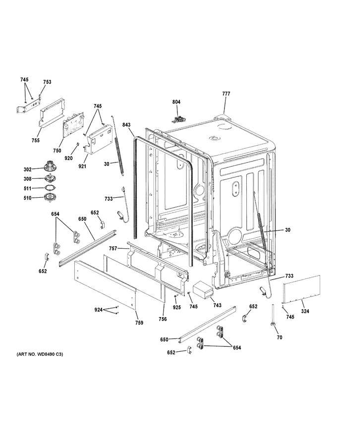 Diagram for GDT225SGL0WW
