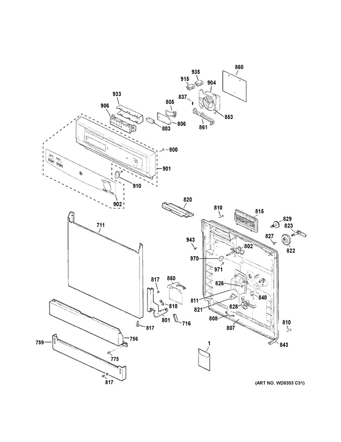 Diagram for GSD3360K01SS