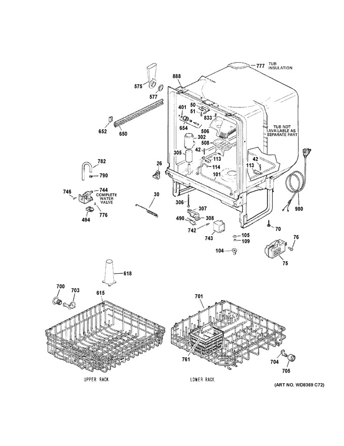 Diagram for GSD3361K01SS
