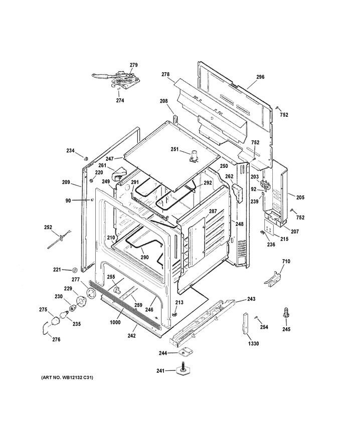 Diagram for JB256RM1SS