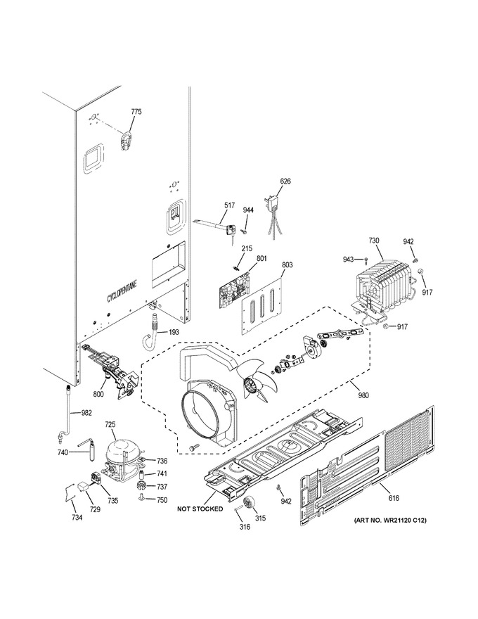 Diagram for GNE27JGMAFWW