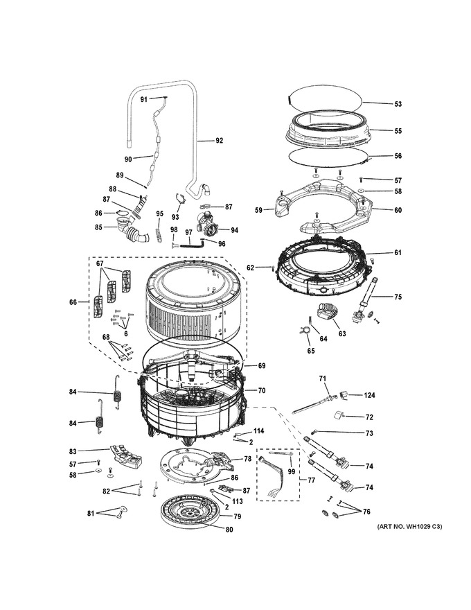 Diagram for GFW148SSM0WW
