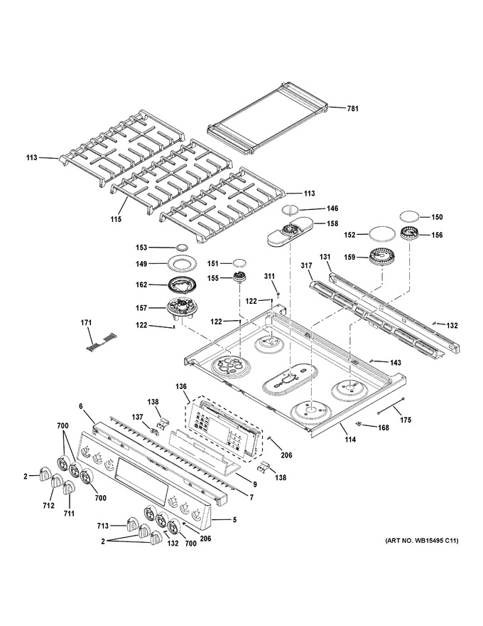 Diagram for PGS960BEL2TS