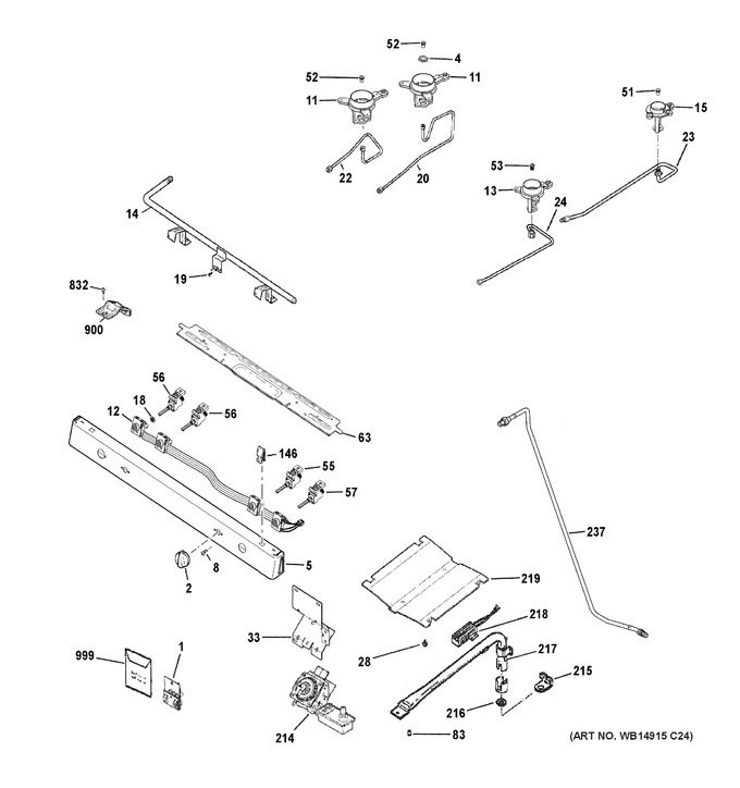 Diagram for XGBS400DM1WW