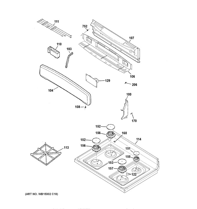 Diagram for JGB450DEK2WW