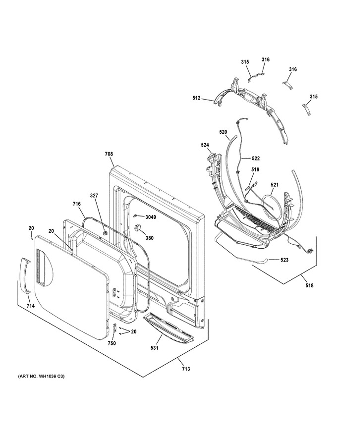 Diagram for GUD27GESN0WW