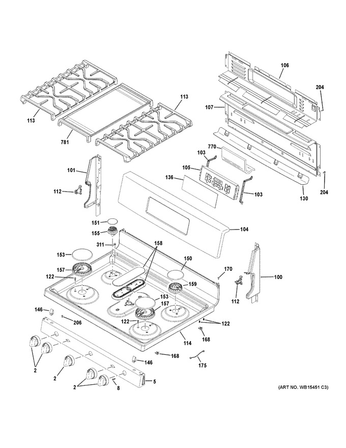 Diagram for JGB720FEJ2DS
