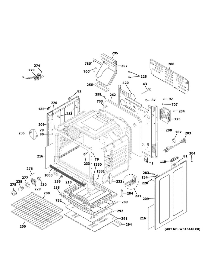 Diagram for JGB700FEJ2DS