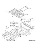 Diagram for Control Panel & Cooktop