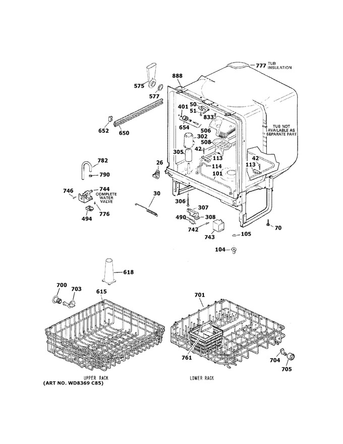 Diagram for GSD3340K65SA