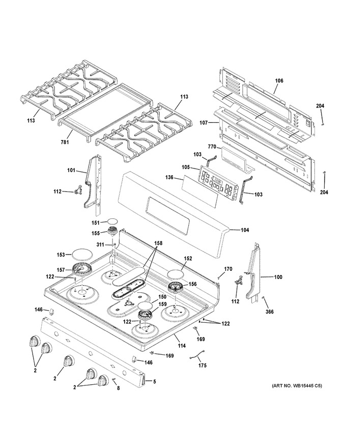 Diagram for JGB700DEJ5WW