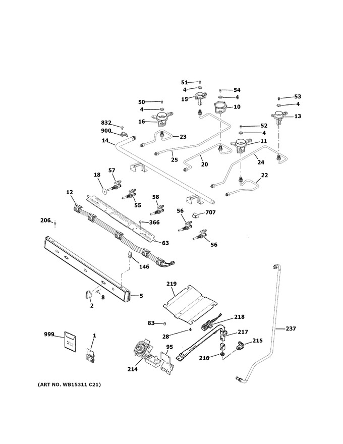 Diagram for JGBS66FEK3DS