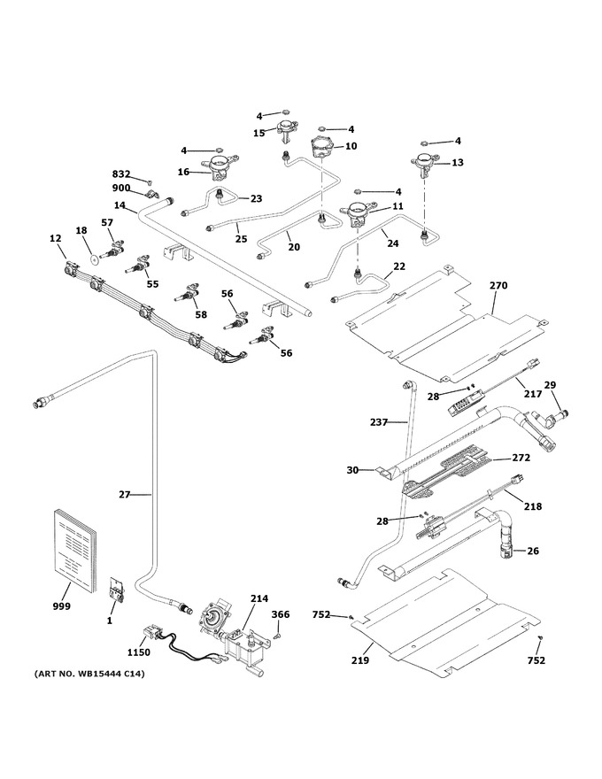 Diagram for JGB735DP1BB