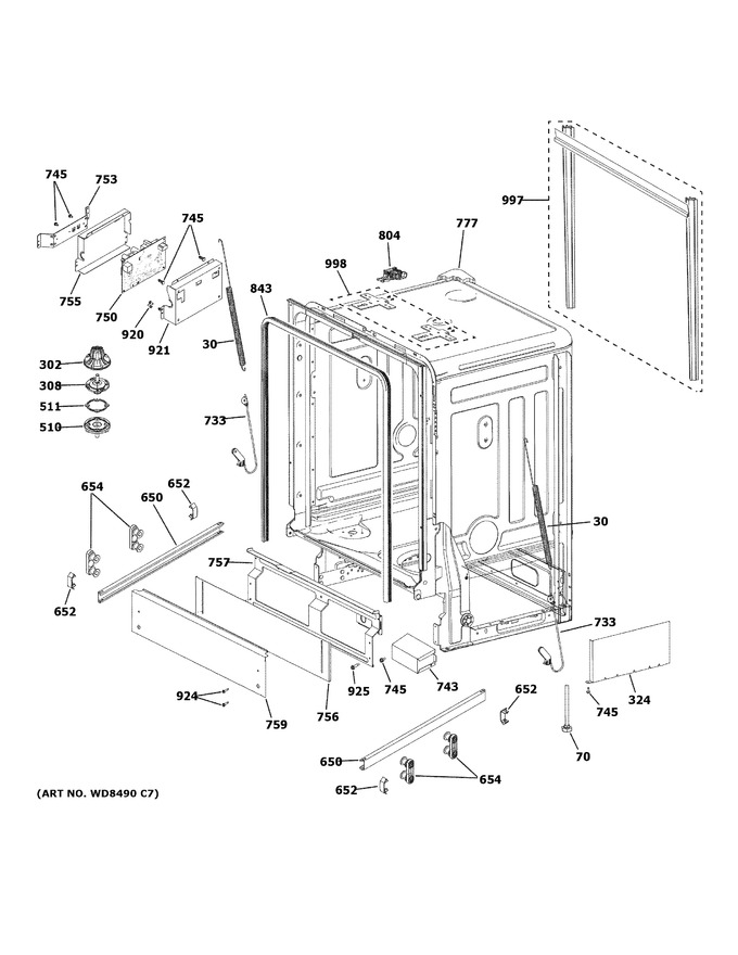 Diagram for GDT226SGL1WW