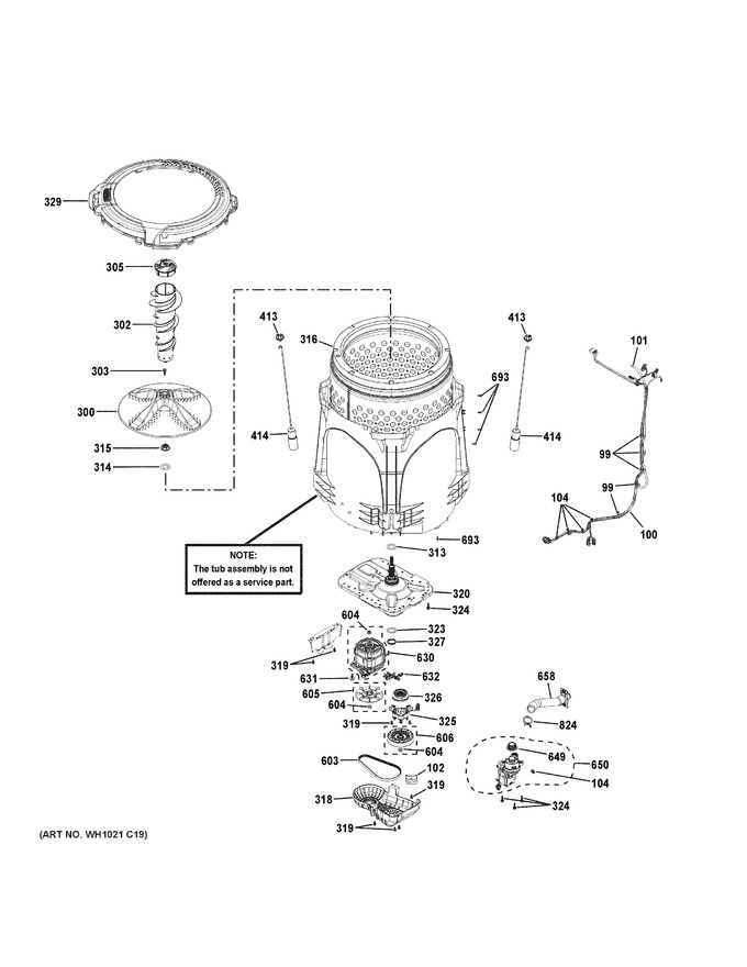 Diagram for PTW605BSR0WS