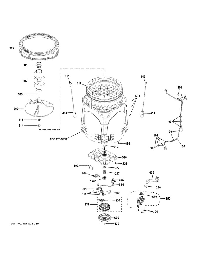 Diagram for PTW705BPT0DG