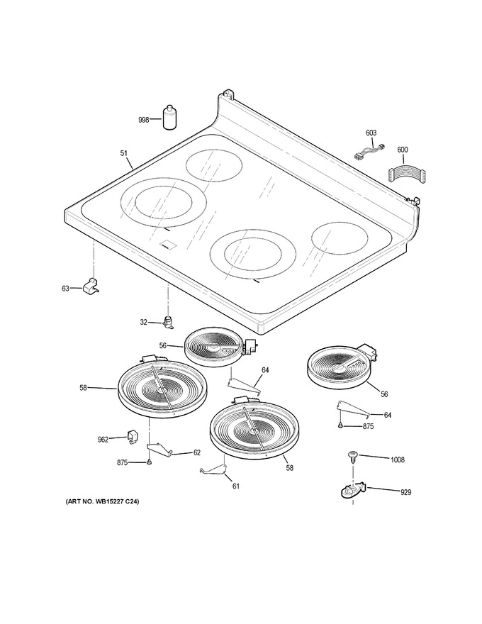 Diagram for JB645FK9DS