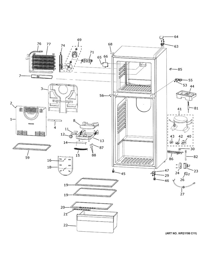 Diagram for HA10TG21CSW