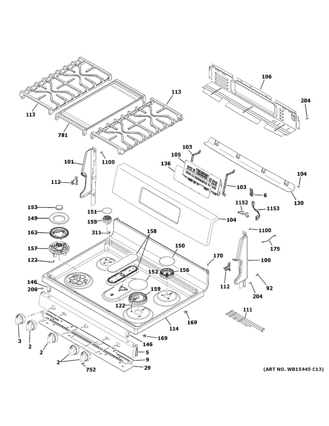 Diagram for PGB965YP2FS