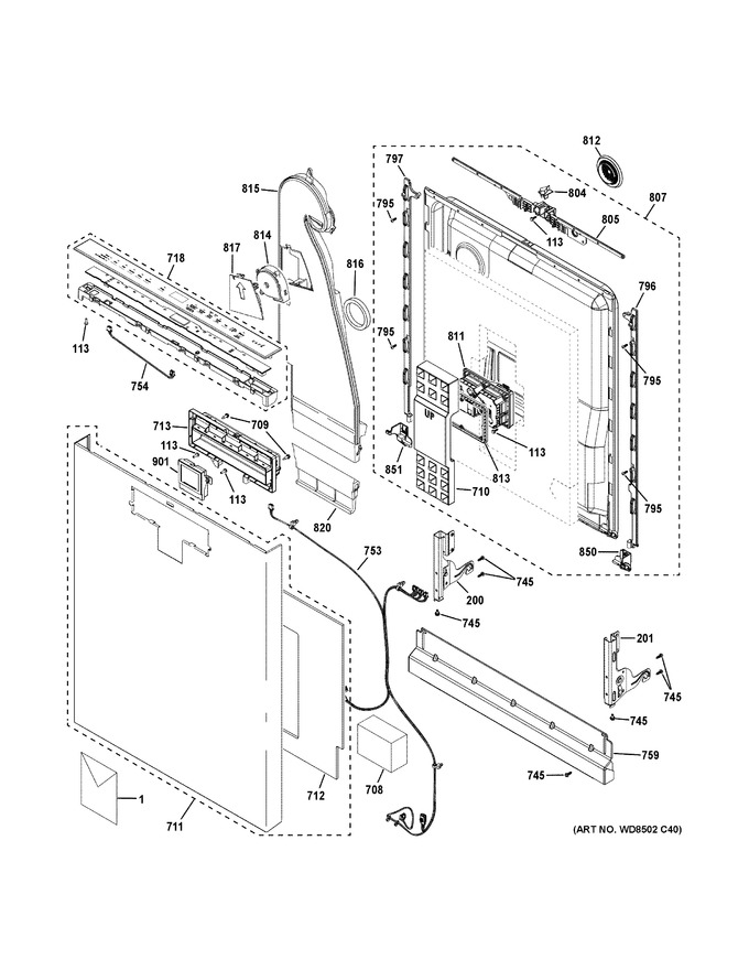 Diagram for CDT875M5NBS5