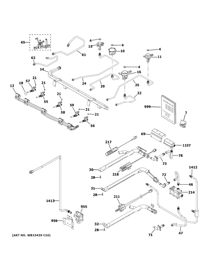 Diagram for PGB965YP3FS