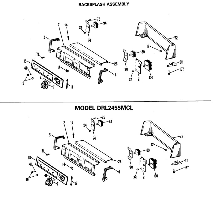 Diagram for DRL1555MCL