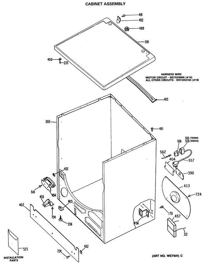 Diagram for DRL1555MCL