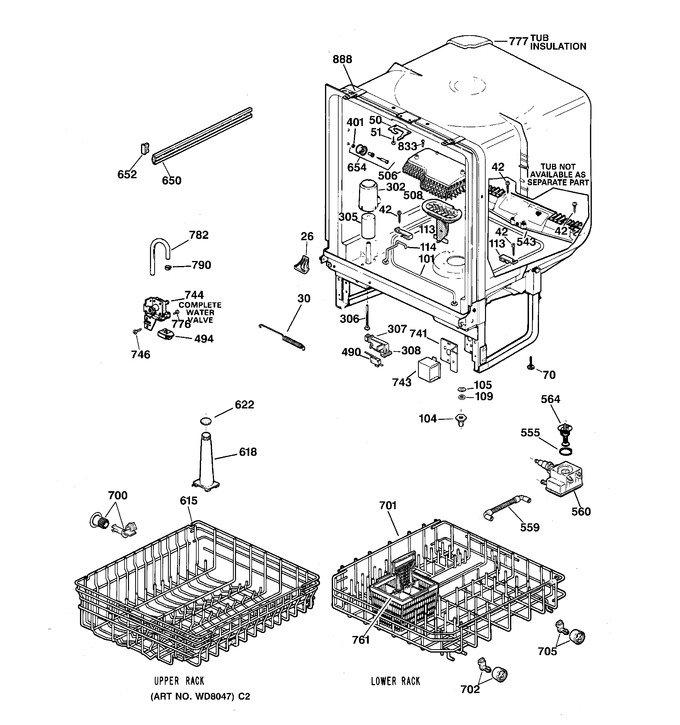 Diagram for GSD3430Z02WW