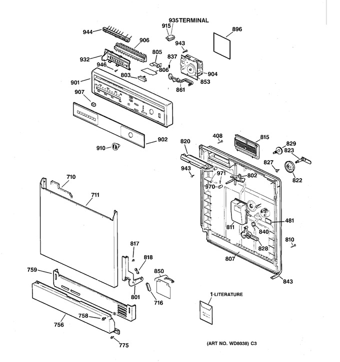 Diagram for GSD3610Z02AA