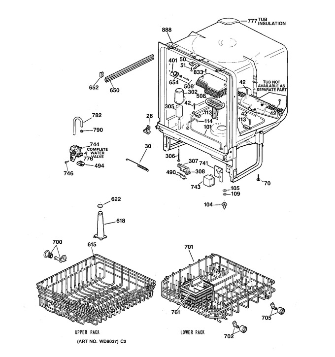 Diagram for GSD3610Z02AA