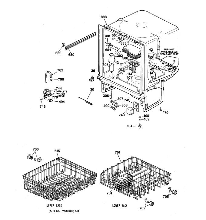 Diagram for GSM2100Z02WH
