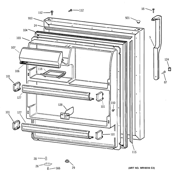 Diagram for TBX18AABLRWW