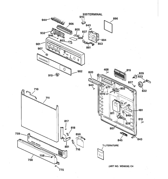 Diagram for GSD3930C02WW