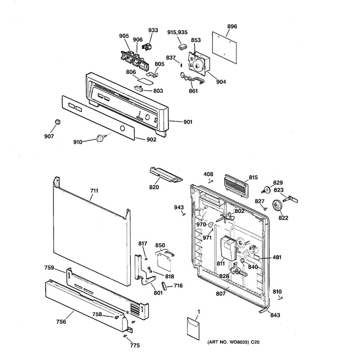 Diagram for GSD3130C04WW