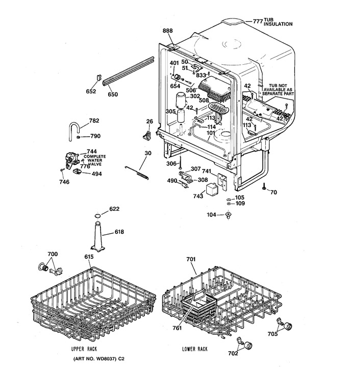 Diagram for GSD3130C05WW