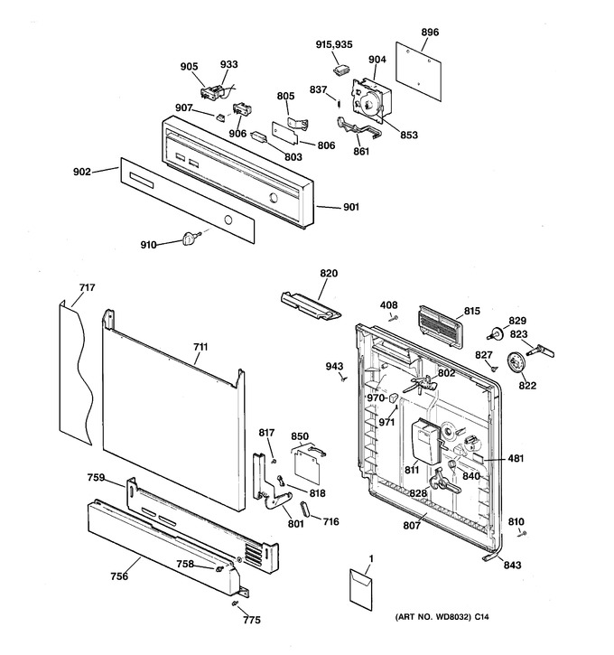 Diagram for GSD2230Z05WW