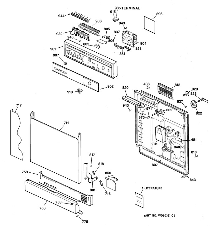 Diagram for GSD3610Z05AA