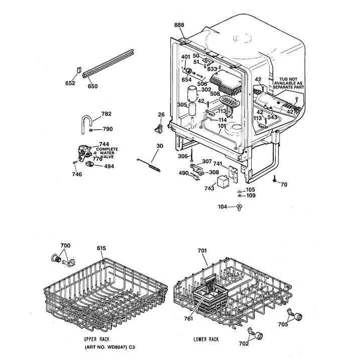 Diagram for HDA1000Z05WH