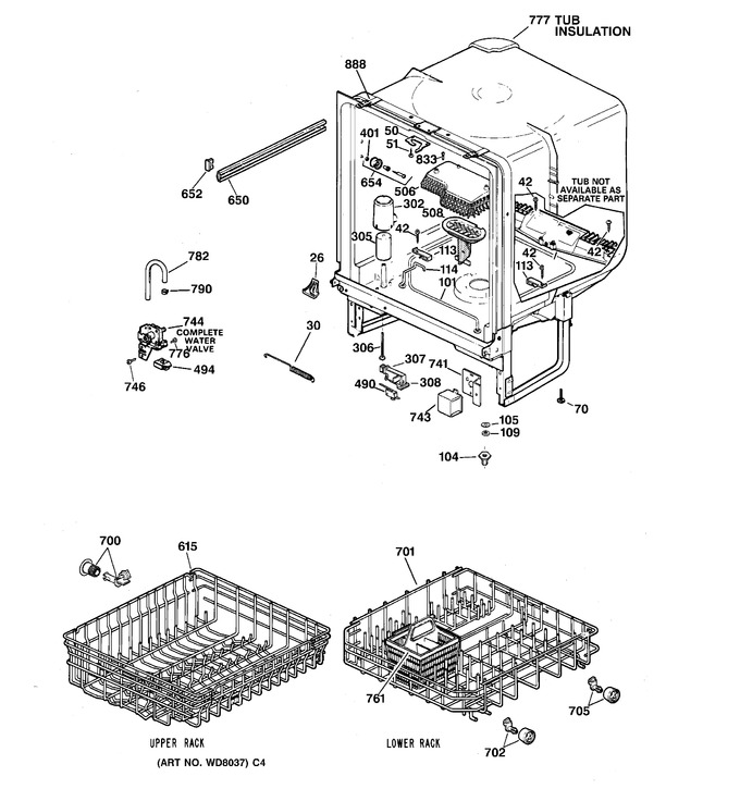 Diagram for HDA2000Z05WH