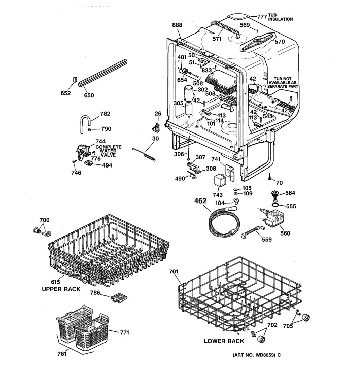 Diagram for GSD3735D00WW