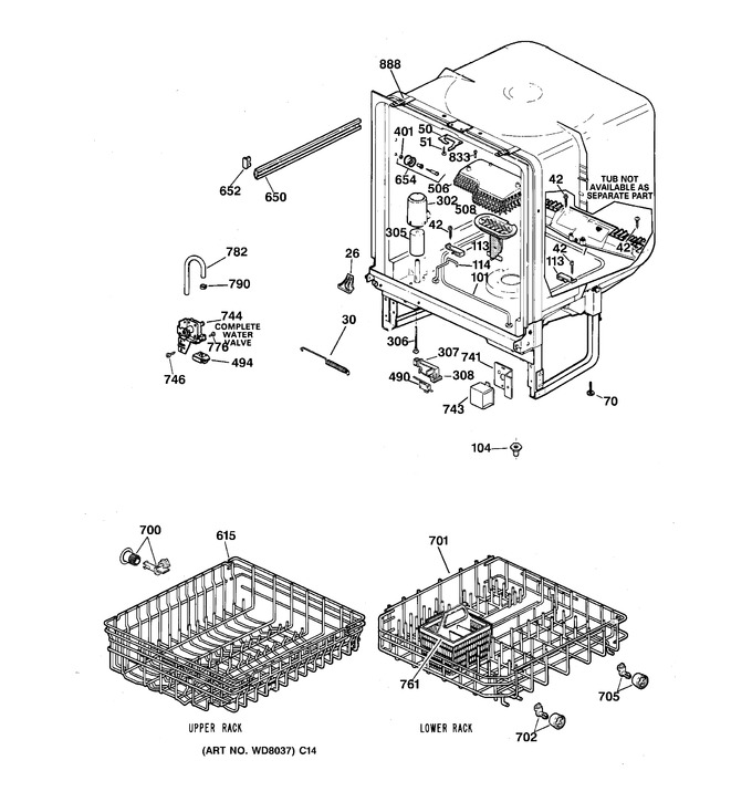 Diagram for GSM2100ZZ2WH