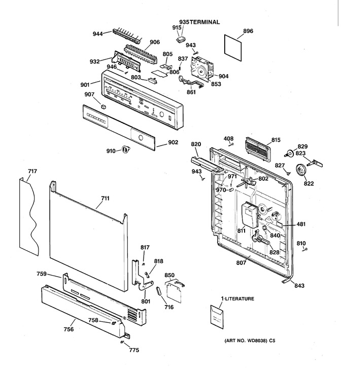Diagram for GSD3610ZZ3AA