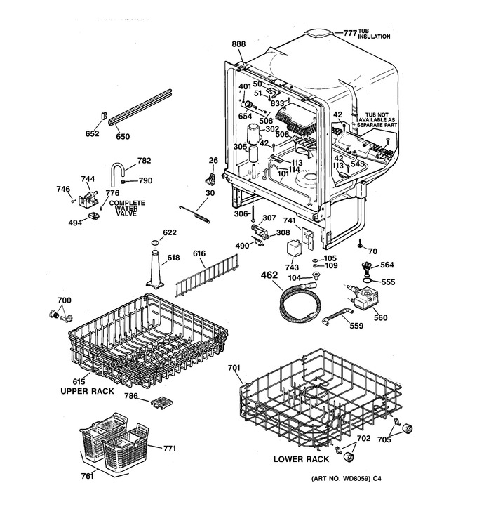 Diagram for GSD3732D01WW
