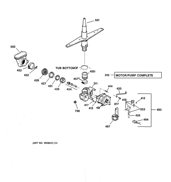 Diagram for GSD3735D01WW
