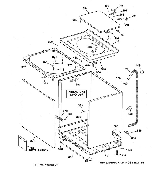 Diagram for WBXR1060TBWW