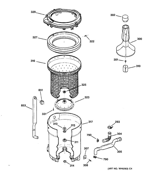 Diagram for WBXR1060TBWW