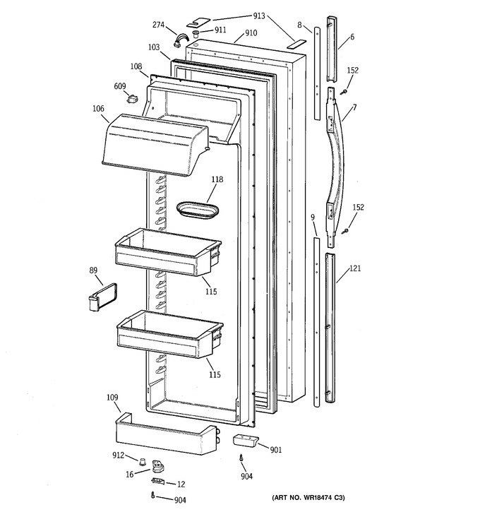 Diagram for TFX28PPCGBB