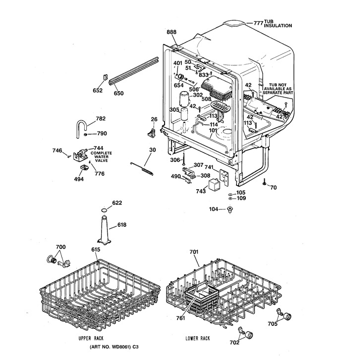 Diagram for GSD3130C07WW
