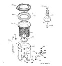 Diagram for 2 - Tub, Basket & Agitator
