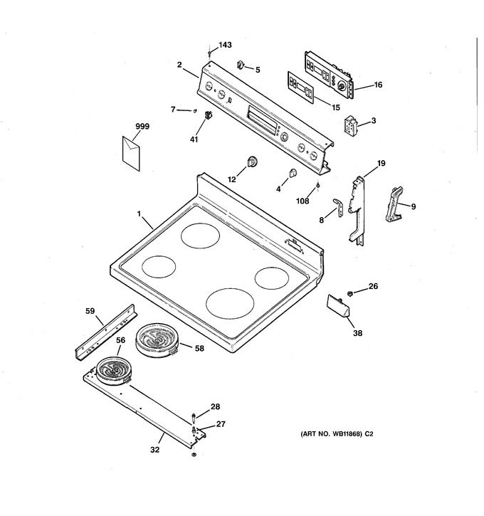 Diagram for JBP61WB2WW